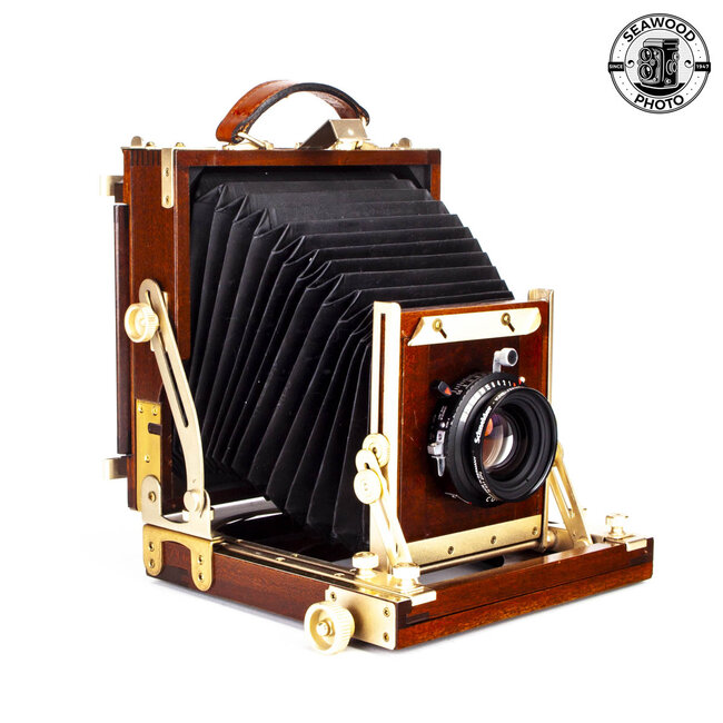 Wood 4x5 Folding Field Camera w/Schneider 135mm f/5.6 Apo-Symmar GOOD+