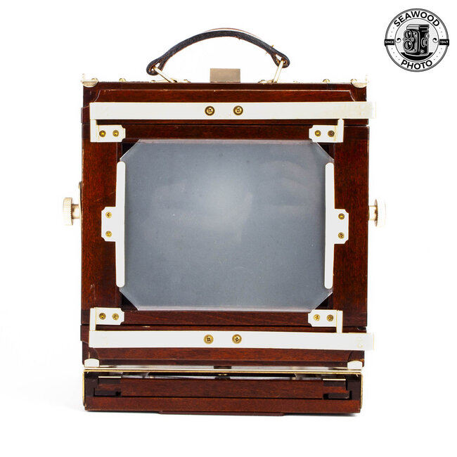 Wood 4x5 Folding Field Camera w/Schneider 135mm f/5.6 Apo-Symmar GOOD+