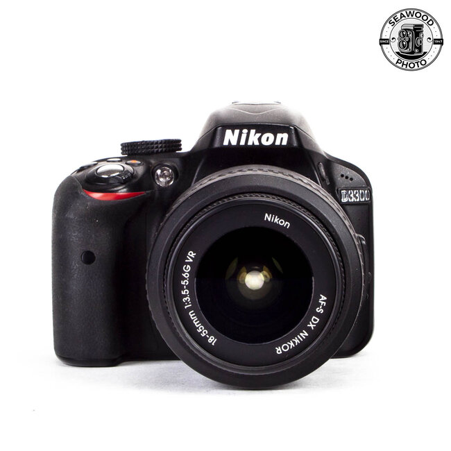 Nikon D3300 24.2mp w/AF-S 18-55mm GOOD+
