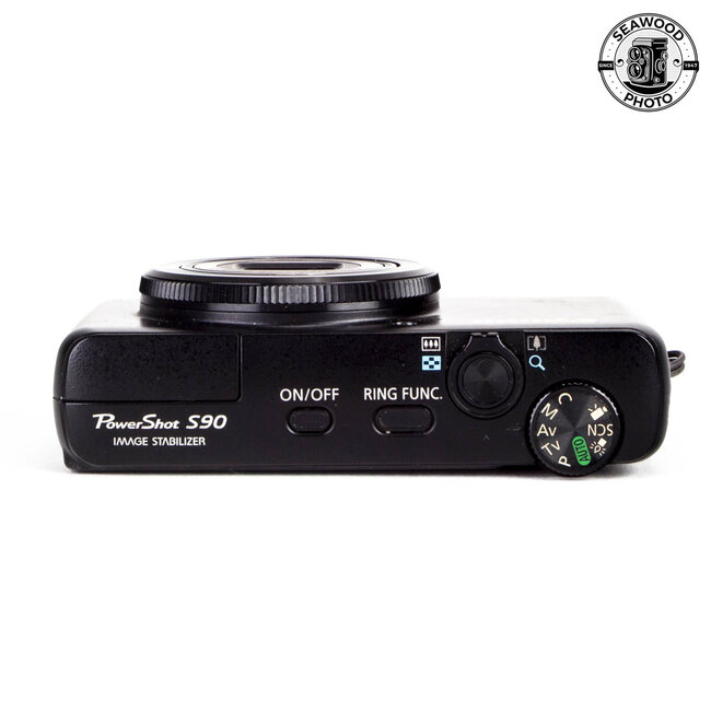 Canon PowerShot S90 10MP Point & Shoot GOOD+