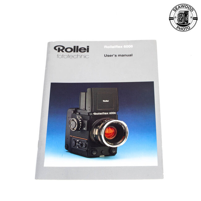 Rolleiflex 6006 Instruction Manual Original