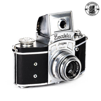 Exakta Kine Exakta 1 Round Magnifier w/Zeiss 50mm f/2.8 Tessar GOOD