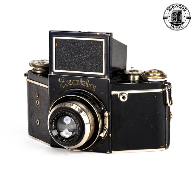 Exakta B Type 4.2 127 Film Camera w/75mm f/3.5 Exactar AS-IS