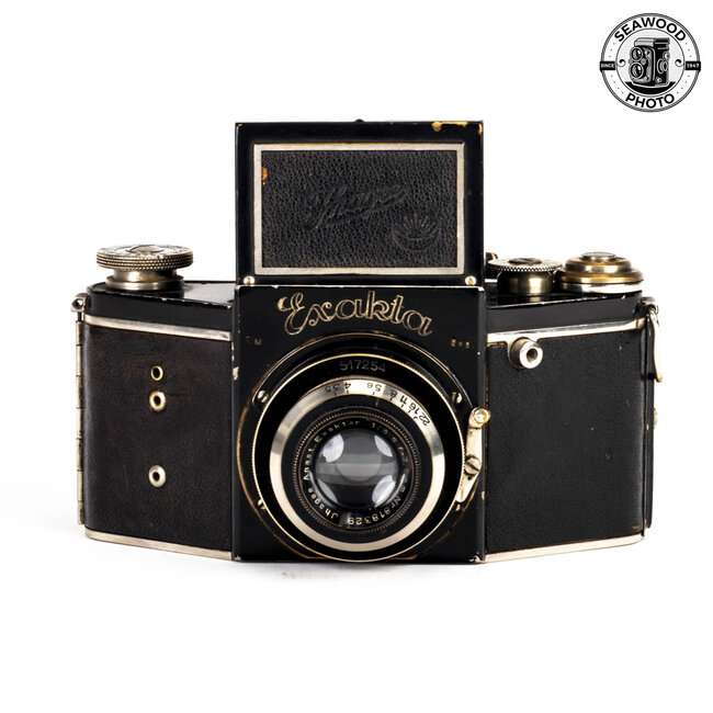 Exakta B Type 4.2 127 Film Camera w/75mm f/3.5 Exactar AS-IS