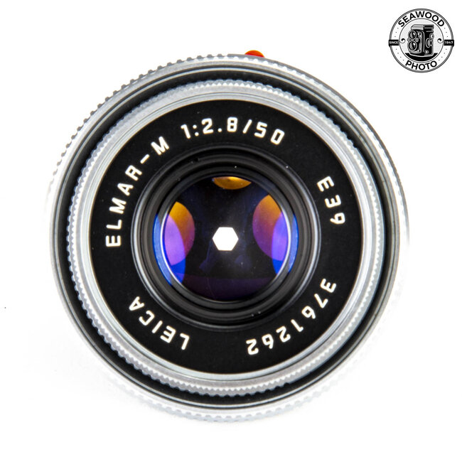 Leica 50mm f/2.8 Elmar-M Silver (11823) w/ Hood EXCELLENT