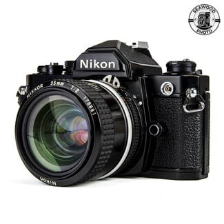 Nikon Nikon FM (Black) w/ 35mm f/2 Ai GOOD+