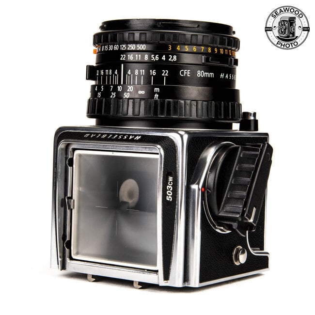 Hasselblad 503 CW w/A12 IV, Acute Matte, and 80mm f2.8 CFE Excellent