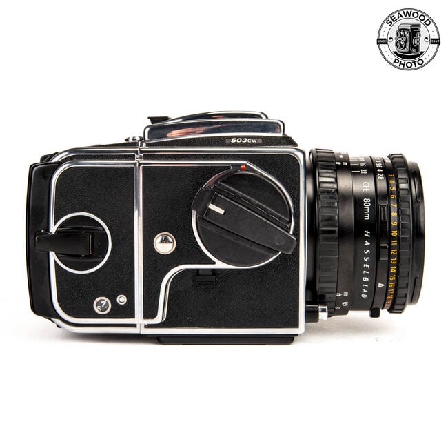Hasselblad 503 CW w/A12 IV, Acute Matte, and 80mm f2.8 CFE Excellent