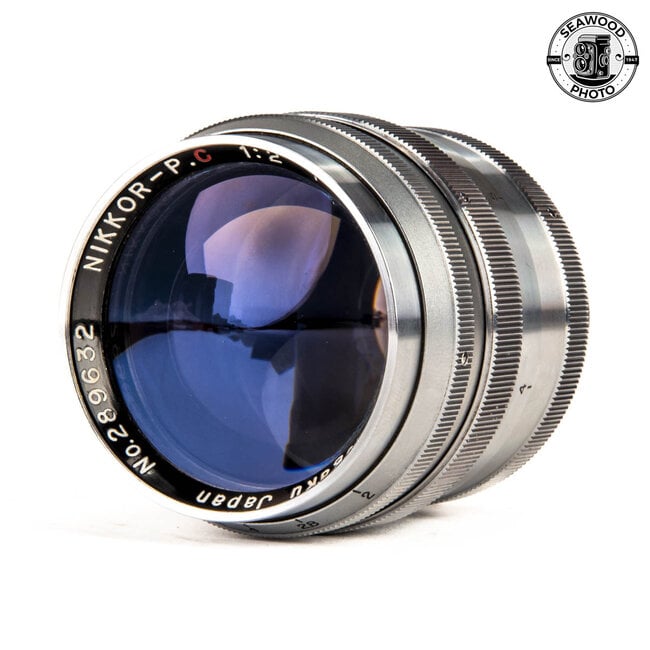 Nikon Nikkor-P.C 8.5cm 85mm f/2 Lens in Leica M39 Mount EXCELLENT