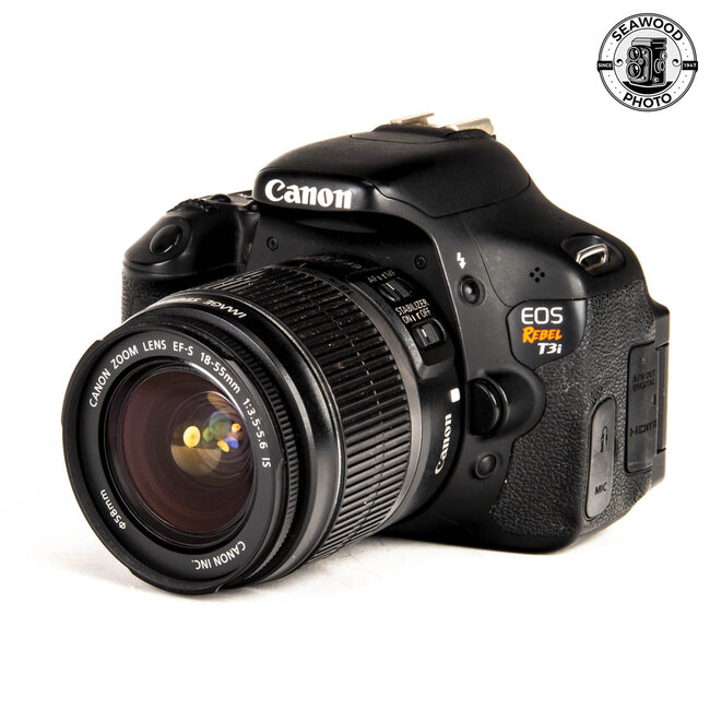 Canon EOS Rebel T3i 18mp w/EF 18-55mm IS  GOOD+