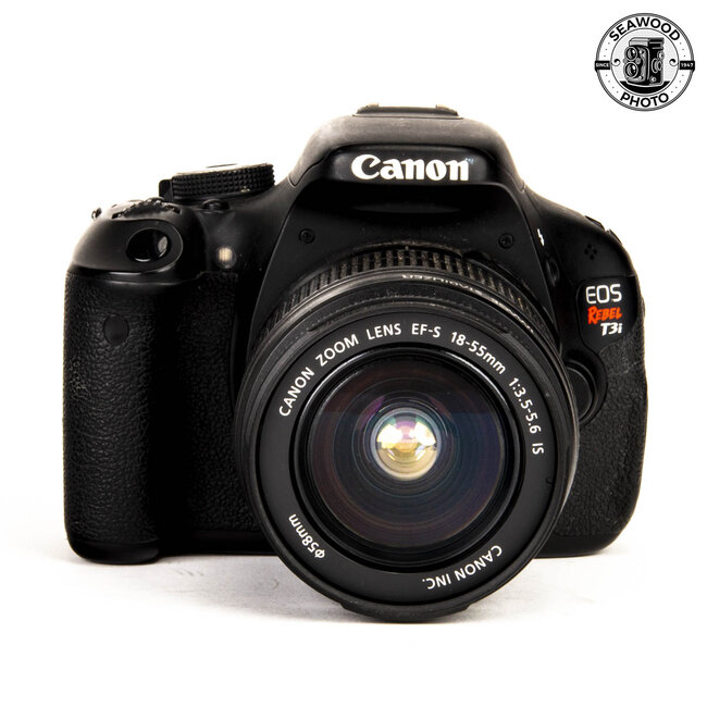 Canon EOS Rebel T3i 18mp w/EF 18-55mm IS  GOOD+