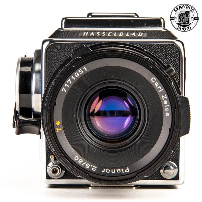 Hasselblad 503CX w/80mm f2.8 CF, A12, WLF GOOD+