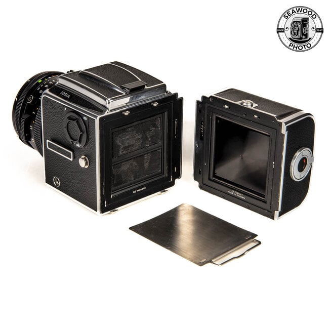 Hasselblad 503CX w/80mm f2.8 CF, A12, WLF GOOD+