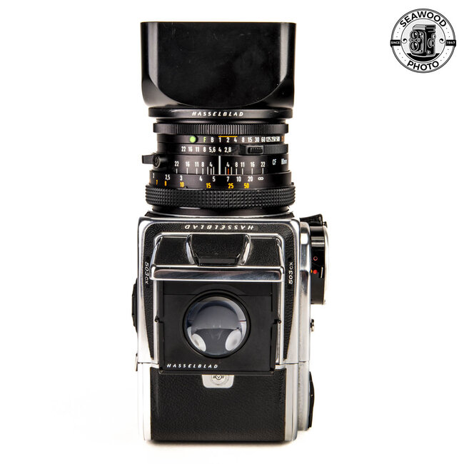 Hasselblad 503CW w/80mm f2.8 CF, A12, WLF GOOD+