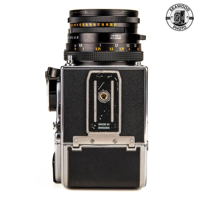 Hasselblad 503CX w/80mm f2.8 CF, A12, WLF GOOD+