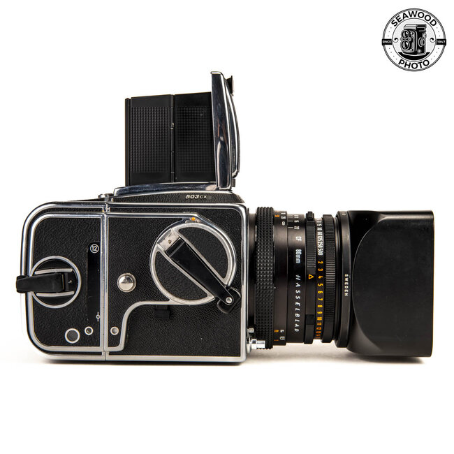 Hasselblad 503CW w/80mm f2.8 CF, A12, WLF GOOD+