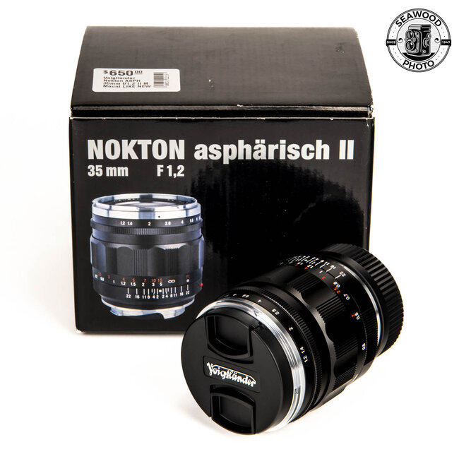 Voigtlander Nokton ASPH 35mm f/1.2 II M Mount LIKE NEW