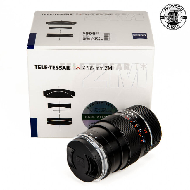Zeiss Tele-Tessar T* 85mm f/4 M Mount LIKE NEW