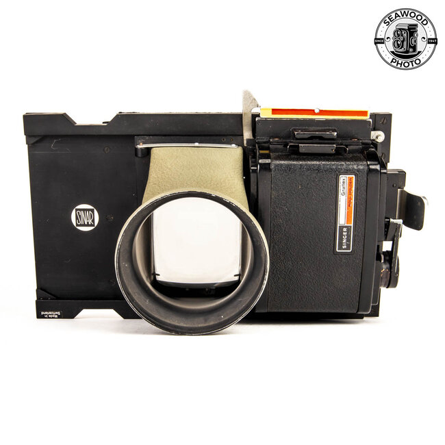 Sinar Rapid Sliding Adapter with Magnifier and Graflex 6x7 120 Roll Film Back GOOD