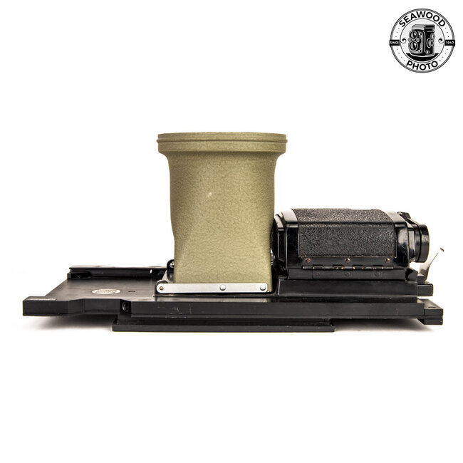 Sinar Rapid Sliding Adapter with Magnifier and Graflex 6x7 120 Roll Film Back GOOD