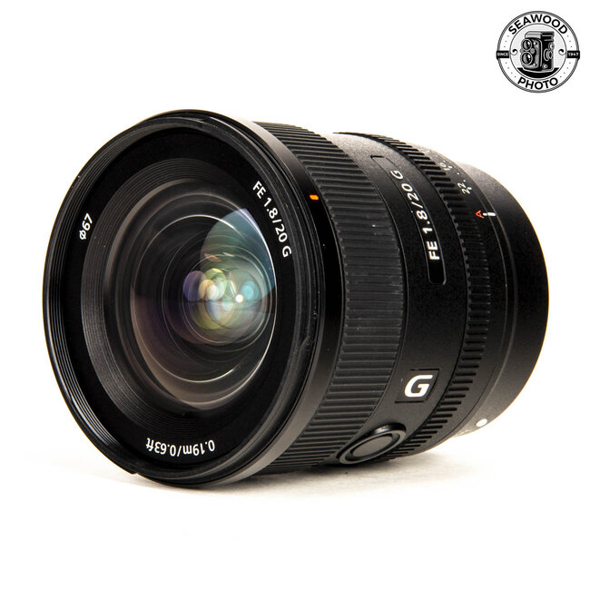Sony FE 20mm f/1.8 G. SEL20F18G. EXCELLENT