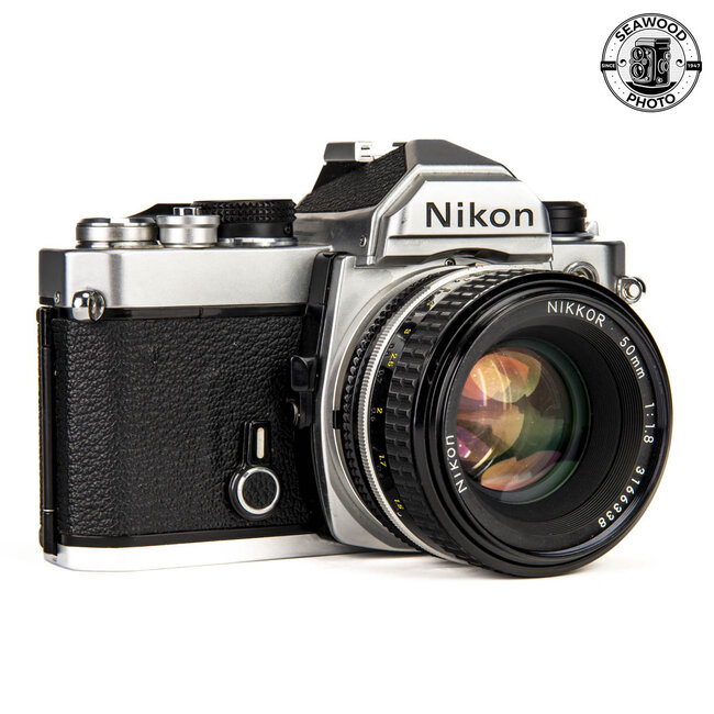 Nikon FM (Chrome) w/ 50mm f/1.8 Ai-S GOOD+