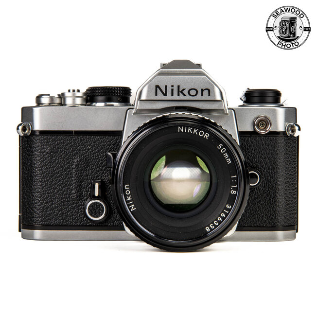 Nikon FM (Chrome) w/ 50mm f/1.8 Ai-S GOOD+