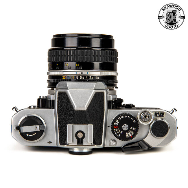 Nikon FM (Chrome) w/ 50mm f/1.8 Ai-S GOOD+