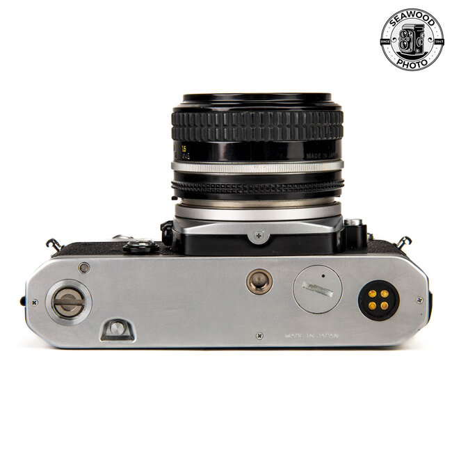 Nikon FM (Chrome) w/ 50mm f/1.8 Ai-S GOOD+