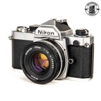 Nikon Nikon FM Silver w/50mm f1.8 AI-S GOOD+