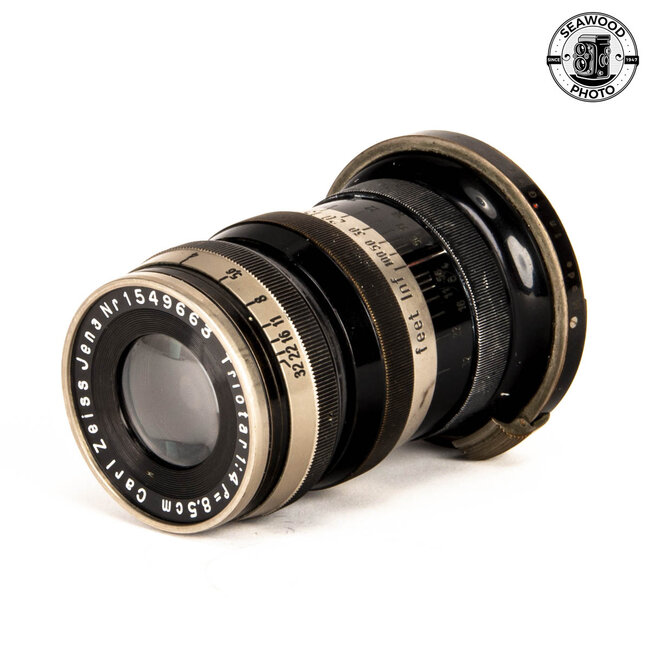 Zeiss 85mm f/4 Triotar black for Contax Rangefinder GOOD