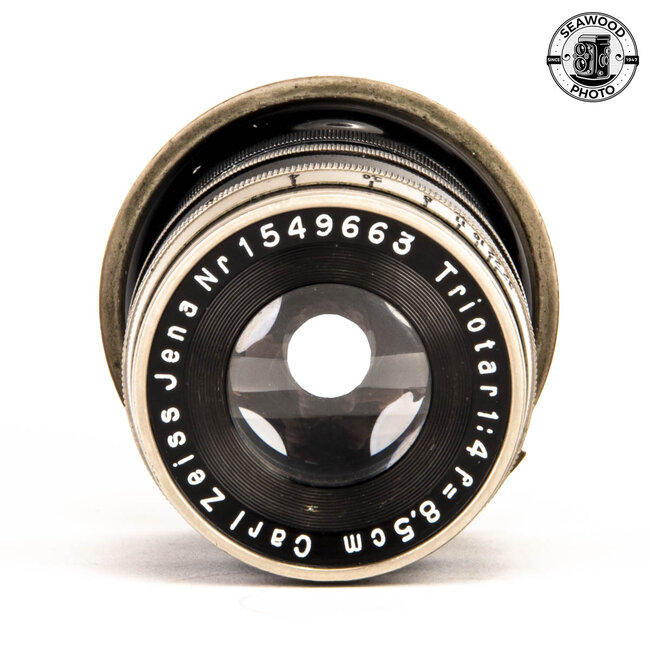 Zeiss 85mm f/4 Triotar black for Contax Rangefinder GOOD