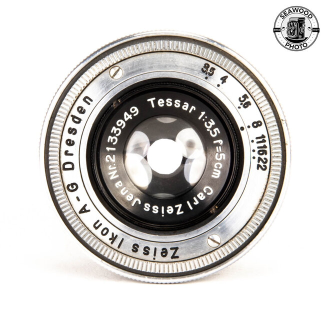 Carl Zeiss 5CM 50mm f3.5 Tessar Lens for Contax Rangefinder GOOD