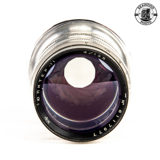 Silver Jupiter-11 4/135 Telephoto Lens for Contax and Kiev GOOD