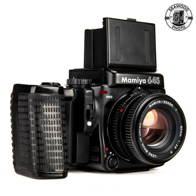 Mamiya 645 PRO w/ Sekor C 80mm f/2.8 & Power Winder GOOD+