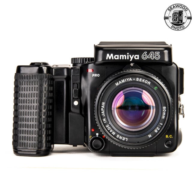 Mamiya 645 PRO w/ Sekor C 80mm f/2.8 & Power Winder GOOD+