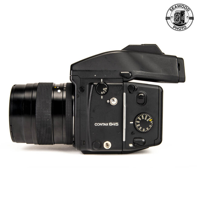 Contax 645 w/80mm f2 Planar and AE Prism GOOD