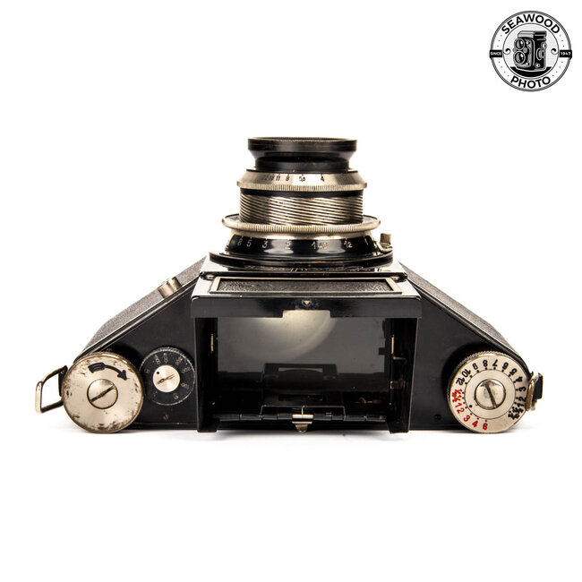 Exacta Model B 127 Camera w/Zeiss 75mm f/2.8 Tessar READ