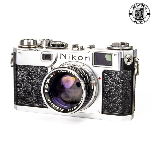 Nikon S2 Black Dial w/ 50mm f1.4 and Lots of Accessories GOOD+