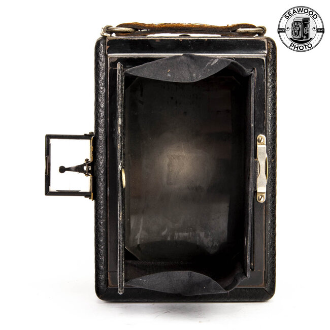 Butcher Carbine Folding Bellows Camera w/Aldis Uno 4.75 In. f/7 Lens GOOD