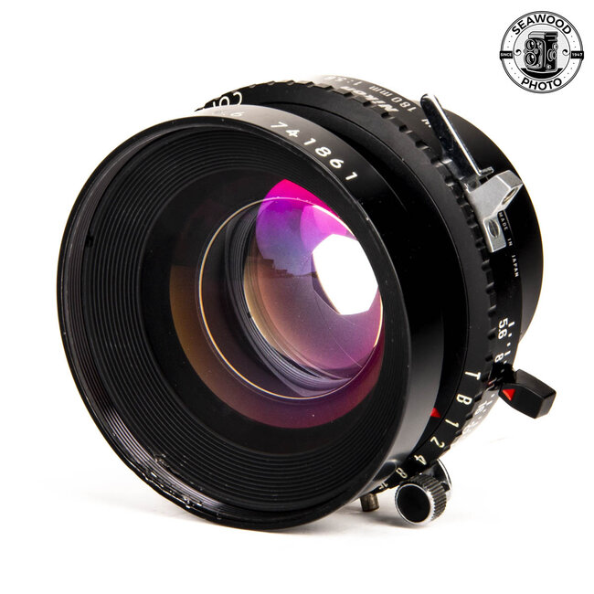 Nikon Nikkor-W 180mm f/5.6 4x5 Lens in Copal 1 Shutter GOOD+