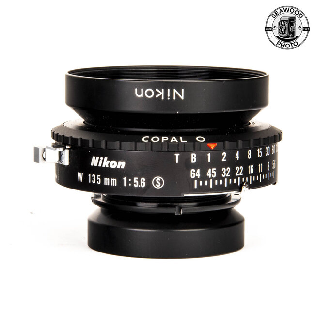 Nikon Nikkor-W 135mm f/5.6 Lens for 4x5 in a Copal 0 Shutter EXCELLENT