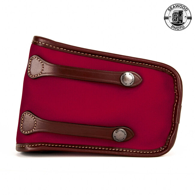 Billingham Avea 7 Compact End Pouch Pocket - Burgundy / Chocolate Leather New