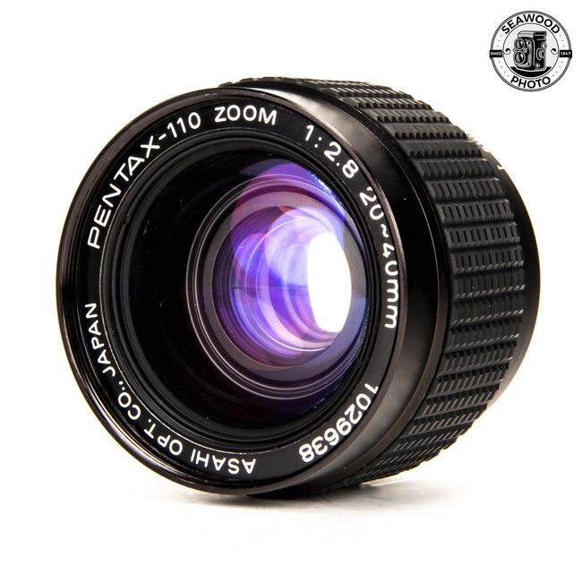 Pentax-110 Zoom 20-40mm F/2.8 w/ Hood - GOOD+