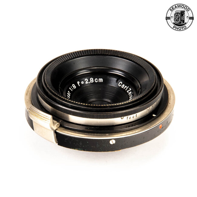 Zeiss 28mm f/8 Tessar for Contax Rangefinder GOOD+