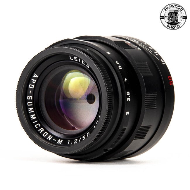 Leica APO-Summicron-M 50mm f/2 ASPH. Black Chrome 11811 EXCELLENT