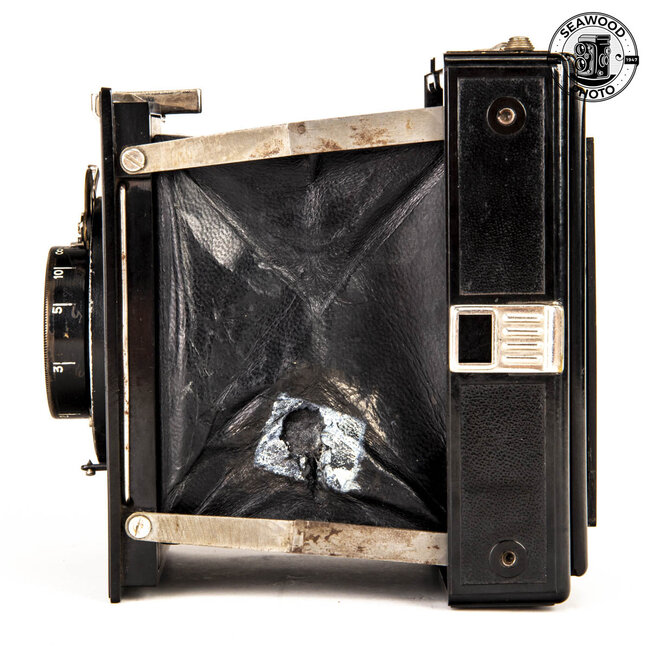Gomz Turist 6.5X9CM Strut Folding Camera w/105mm f/3.5 Industar AS-IS