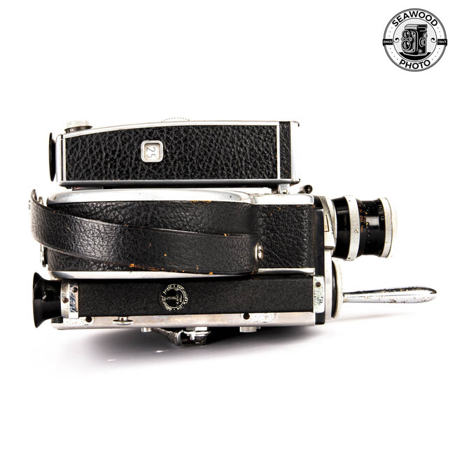 Bolex 16mm Movie Camera w/Pizar AR 26mm f/1.9 AS–IS