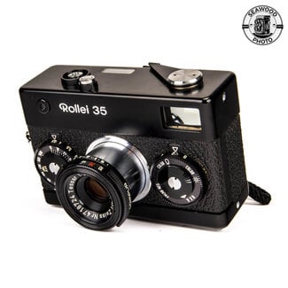 Rollei 35 Black w/Zeiss 40mm f/3.5 Tessar Germany EXCELLENT