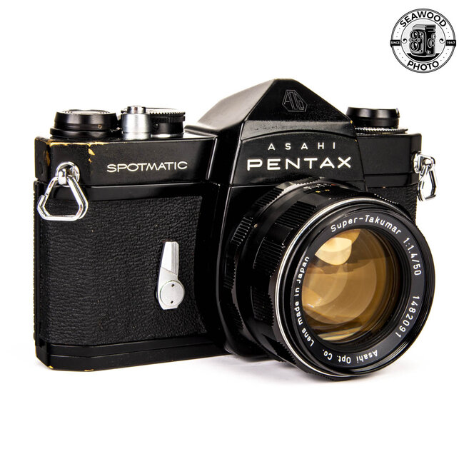 Pentax SP Spotmatic (Black) w/  Super Takumar 50mm 1.4 (No meter)